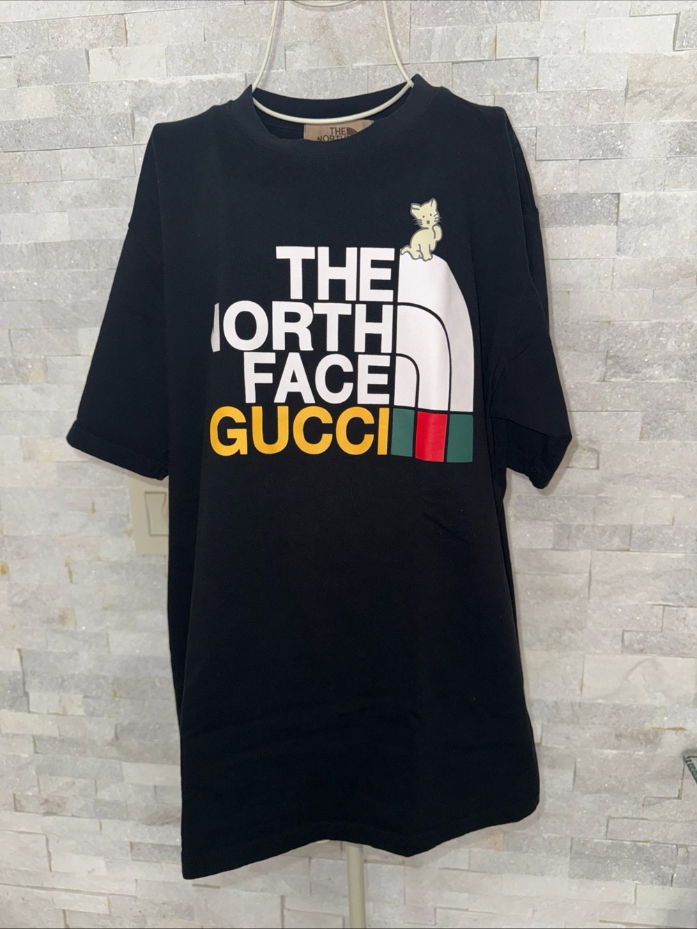 The North Face x Gucci Black Logo Graphic Short Sleeve Tee